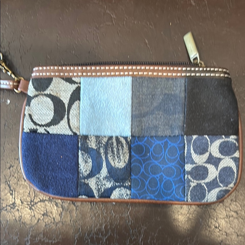 Patchwork Wristlet Clutch
